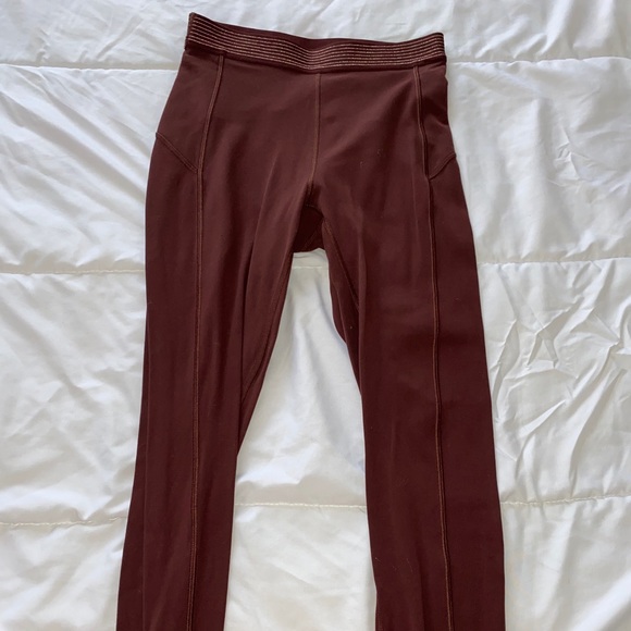maroon lululemon leggings - Picture 2 of 2